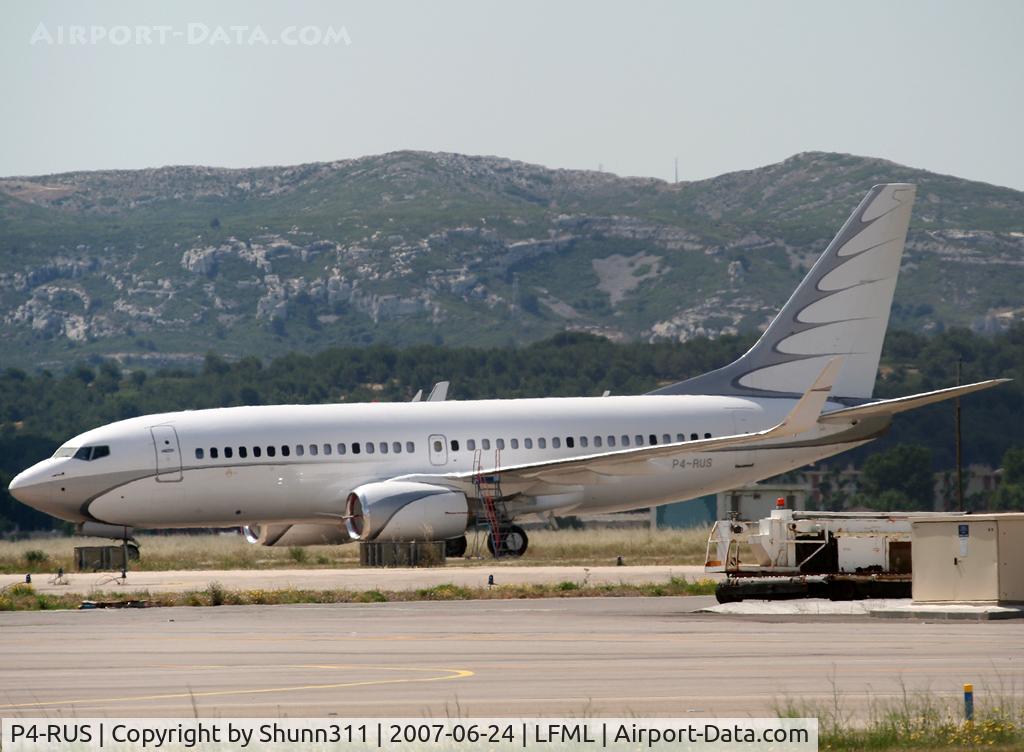 P4-RUS, 2005 Boeing 737-7GC BBJ C/N 34622, Parked...