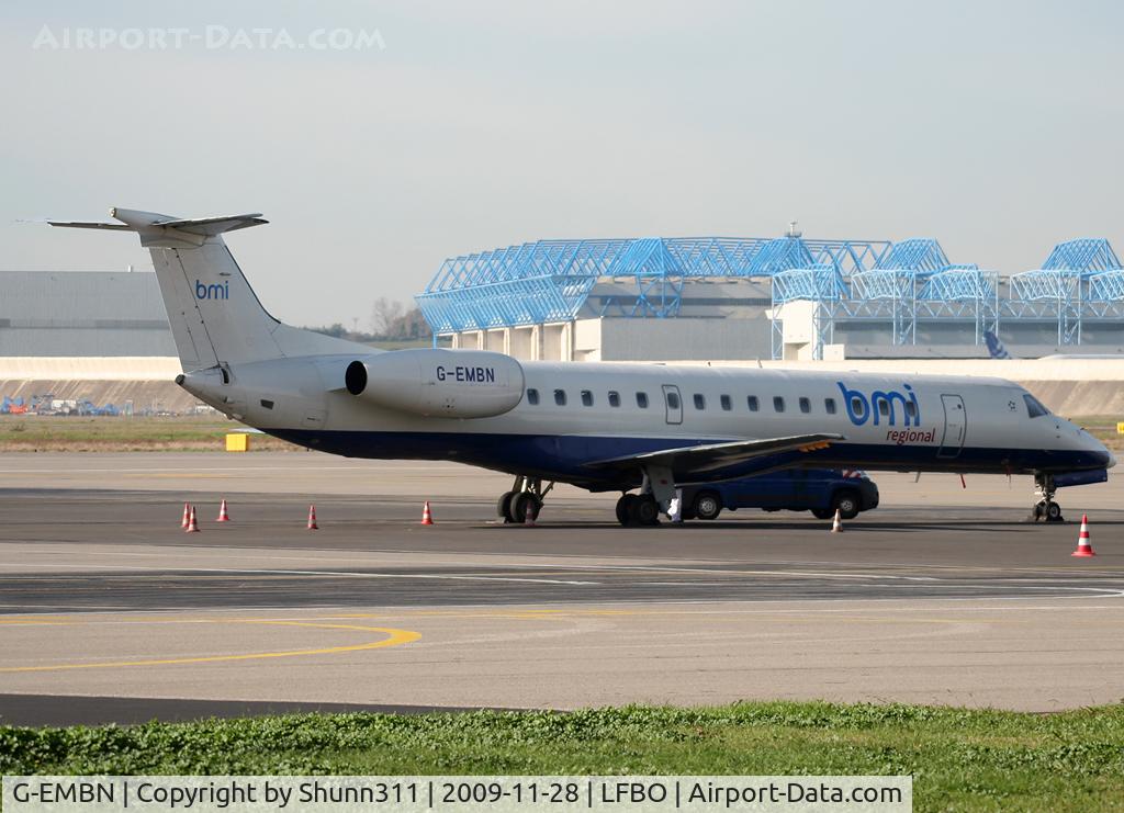 G-EMBN, 2000 Embraer EMB-145EP (ERJ-145EP) C/N 145201, Parked at the old terminal...