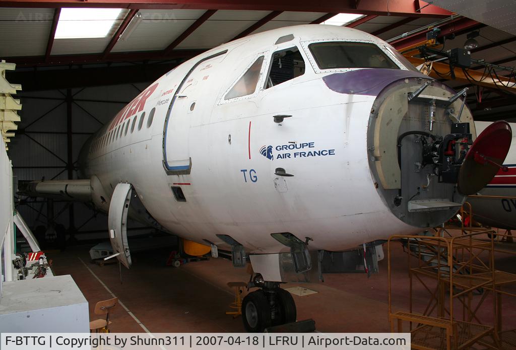 F-BTTG, 1975 Dassault Mercure 100 C/N 7, Used as an instructional airframe by Lycee Tristan Corbiere...