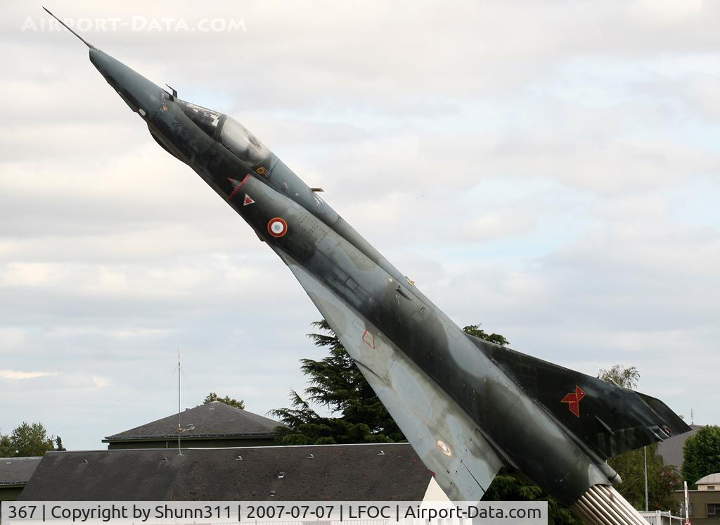 367, Dassault Mirage IIIRD C/N 367, Preserved as a gate guard...