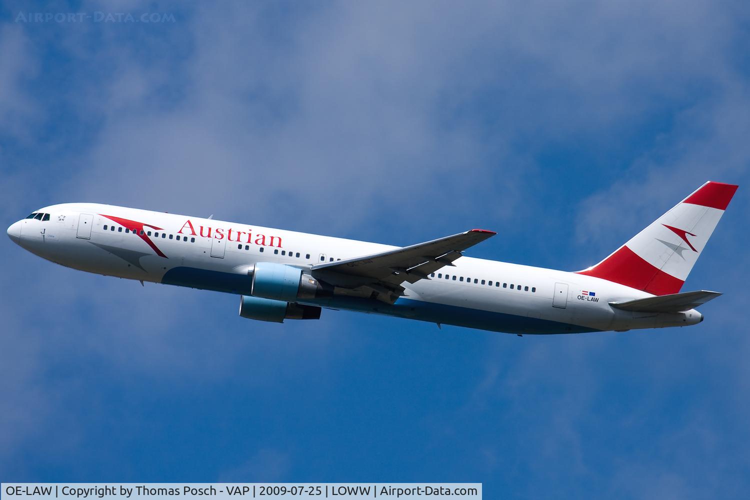 OE-LAW, 1992 Boeing 767-3Z9/ER C/N 26417, Austrian Airlines