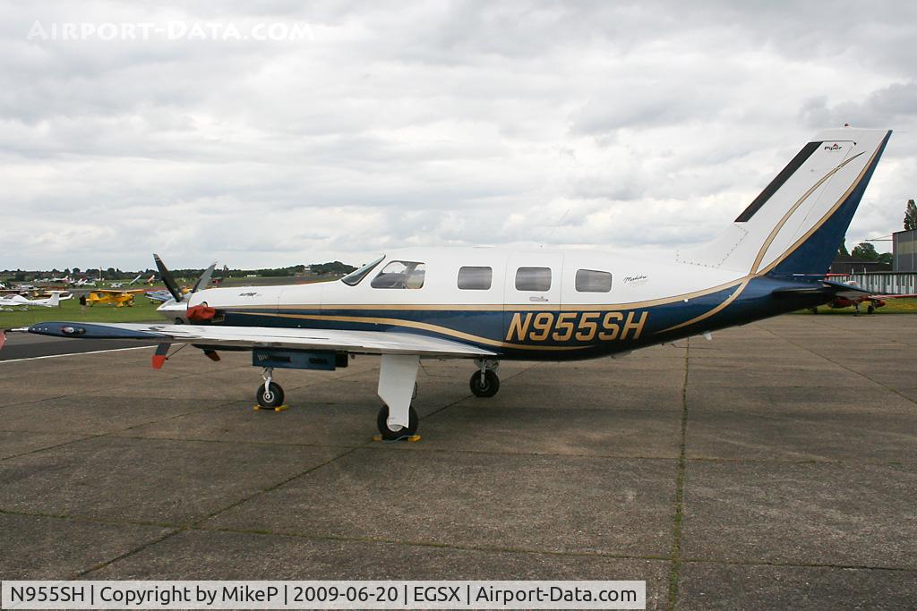 N955SH, 2002 Piper PA-46-350P Malibu Mirage C/N 4636339, Based aircraft seen during the 2009 Air Britain fly-in.