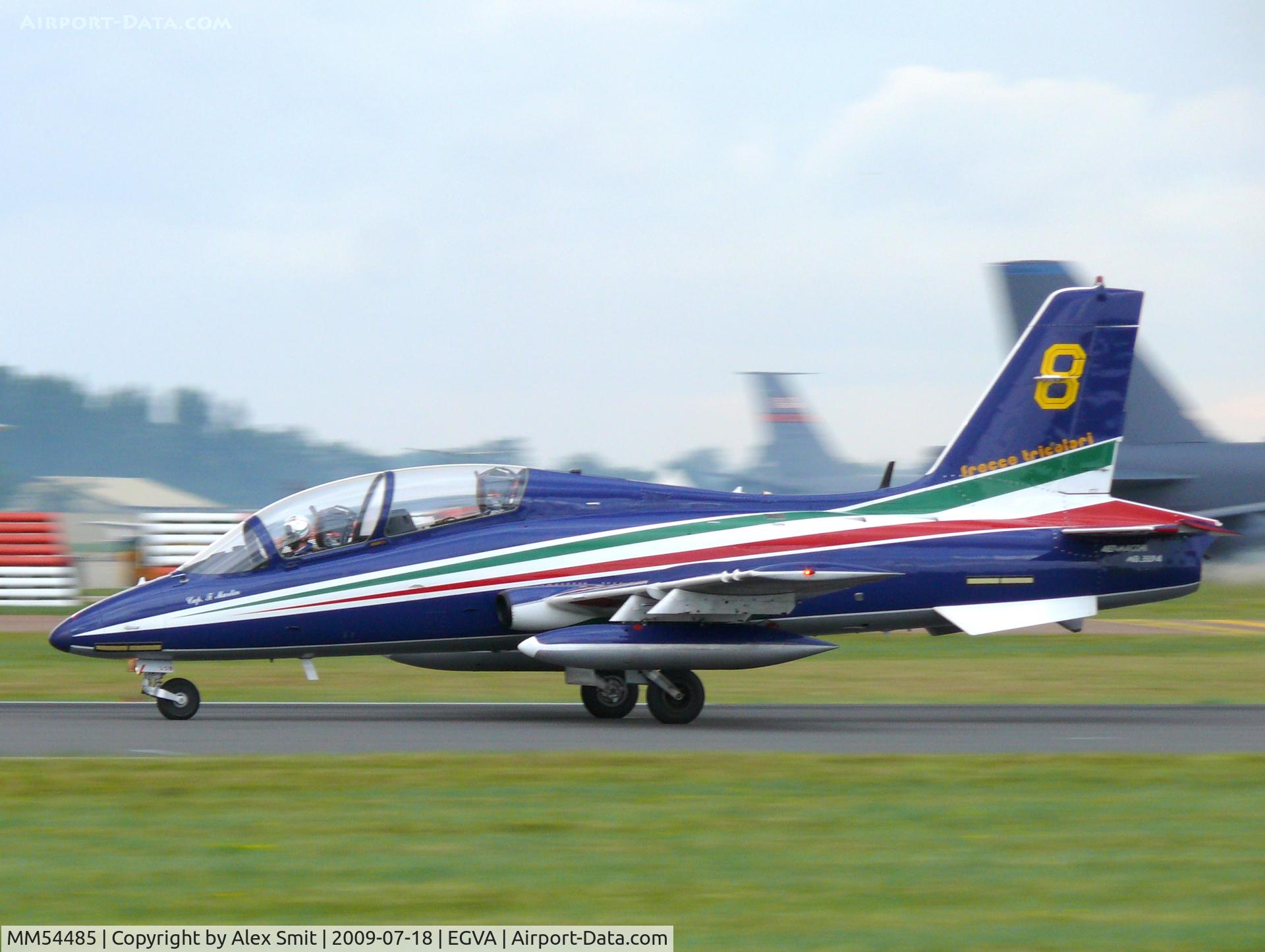 MM54485, Aermacchi MB-339PAN C/N 6682/077/AD014, Aermacchi MB339A/PAN MM54485/8 Italian Air Froce Frecce Tricolori