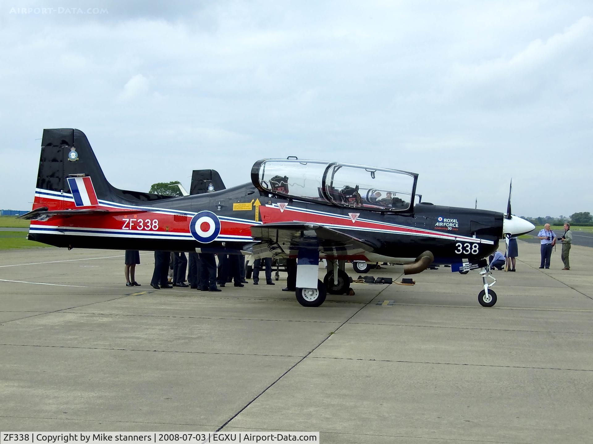ZF338, 1991 Short S-312 Tucano T1 C/N S102/T73, 2008 Display tucano seen at its home base
