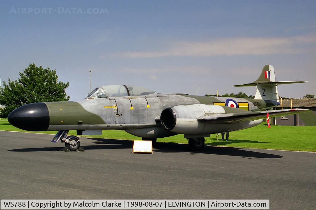 WS788, 1954 Gloster Meteor NF(T).14 C/N Not found WS788, Gloster Meteor NF14. First served with 152 Sqn at Wattisham in 1954 and finally as RAF Leeming's 