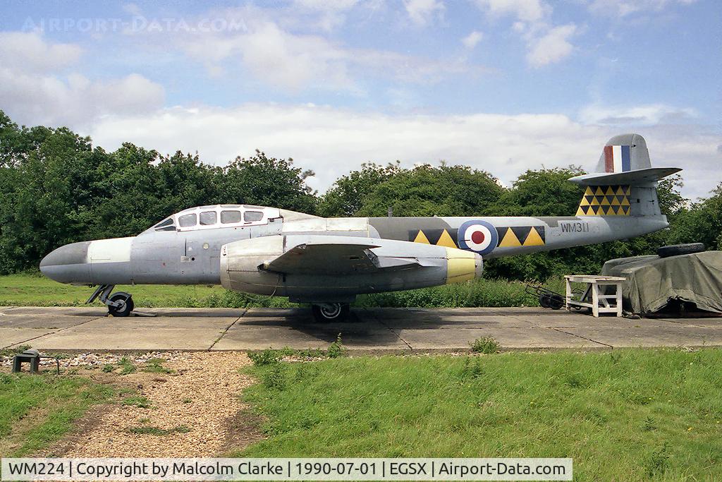 WM224, 1952 Gloster Meteor TT.20 C/N Not found WM224, Gloster Meteor TT20. Carrying the false registration WM311 at North Weald Airfield.