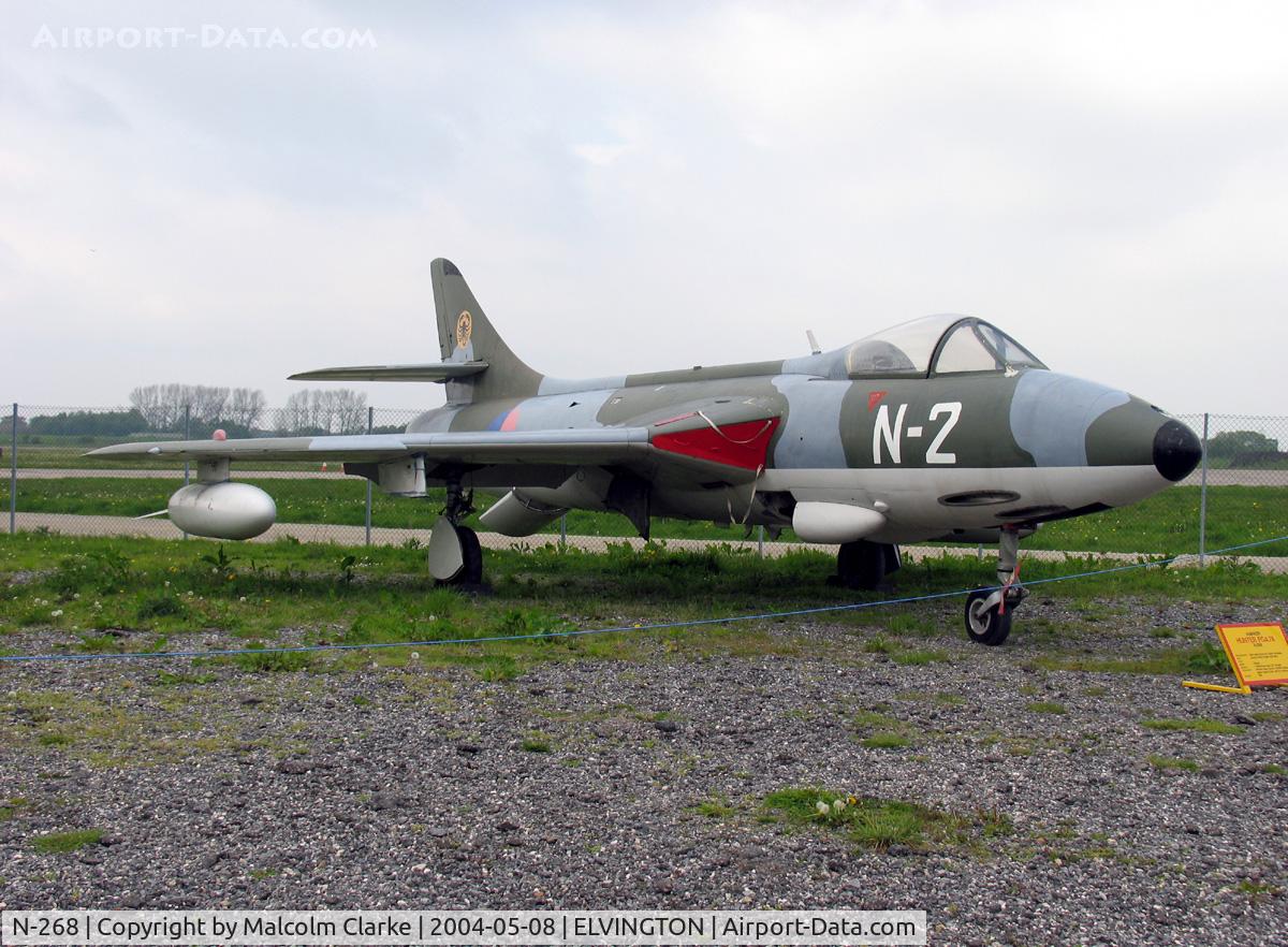 N-268, Hawker Hunter FGA.78 C/N 8947, Hawker Hunter FGA78 at the Yorkshire Air Museum, Elvington, UK in 2004.