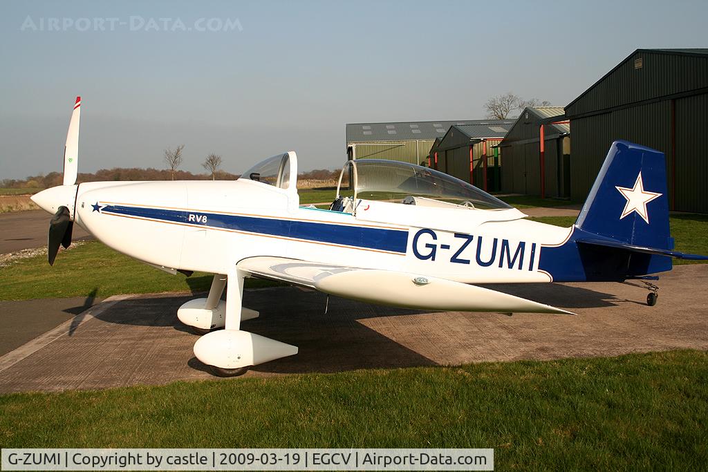 G-ZUMI, 2002 Vans RV-8 C/N PFA 303-13527, seen here @ Sleap
