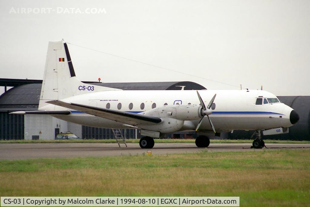 CS-03, 1976 Hawker Siddeley HS.748 Series 2A C/N 1743, Hawker Siddeley HS-748 Srs2A/288LFD at RAF Coningsby in 1994.