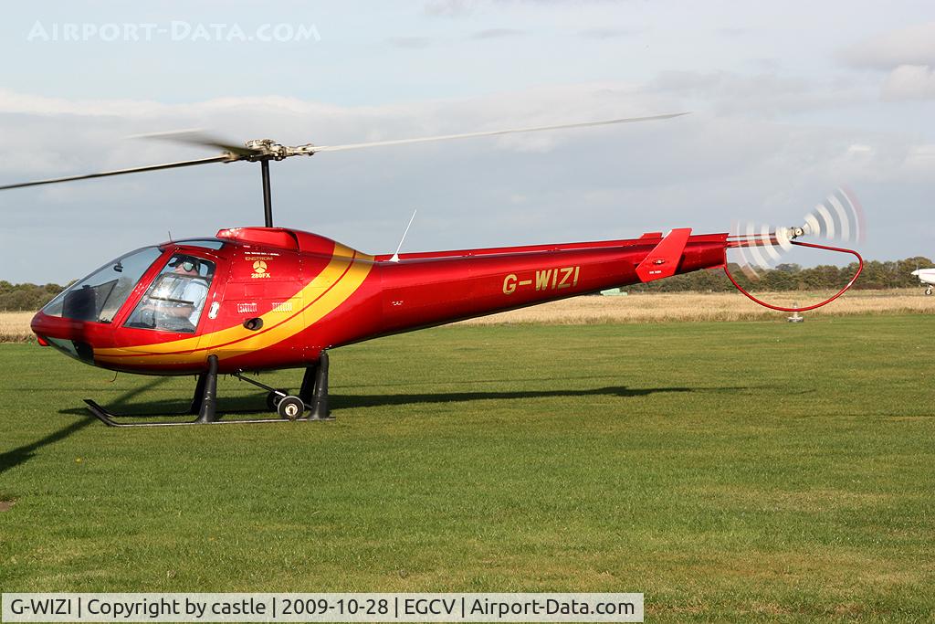 G-WIZI, 1989 Enstrom 280FX Shark C/N 2040, seen here @ Sleap