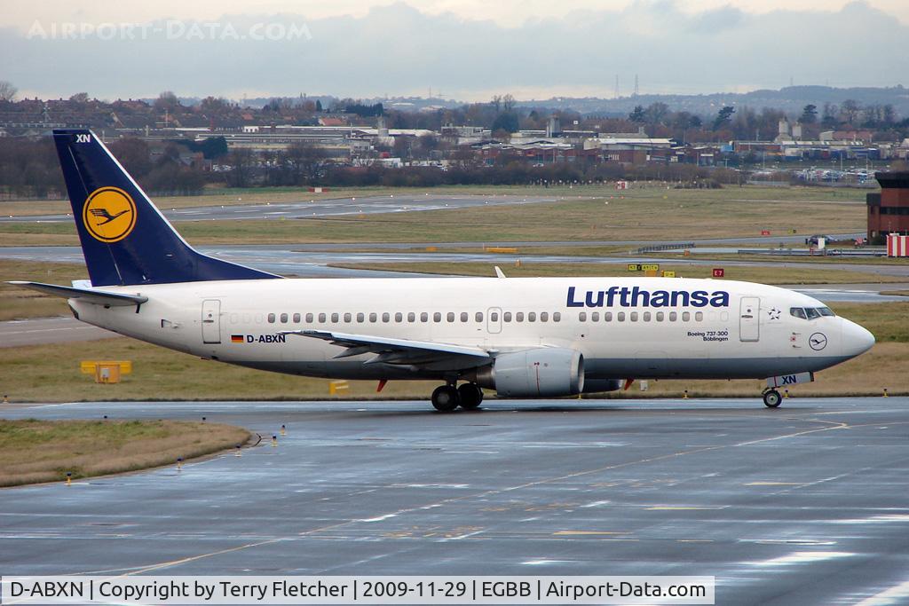 D-ABXN, 1987 Boeing 737-330 C/N 23872, Lufthansa B737 at Birmingham UK
