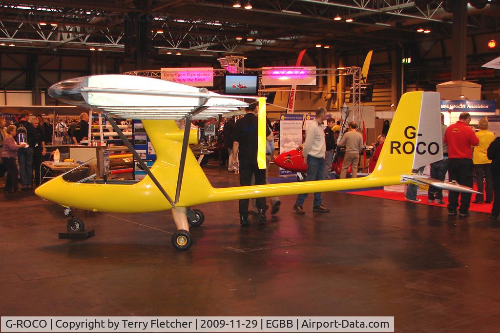 G-ROCO, 2009 Light Aircraft Acla Sirocco C/N 09/001, Exhibited at the NEC Birmingham (UK) - 2009 ' The Flying Show '