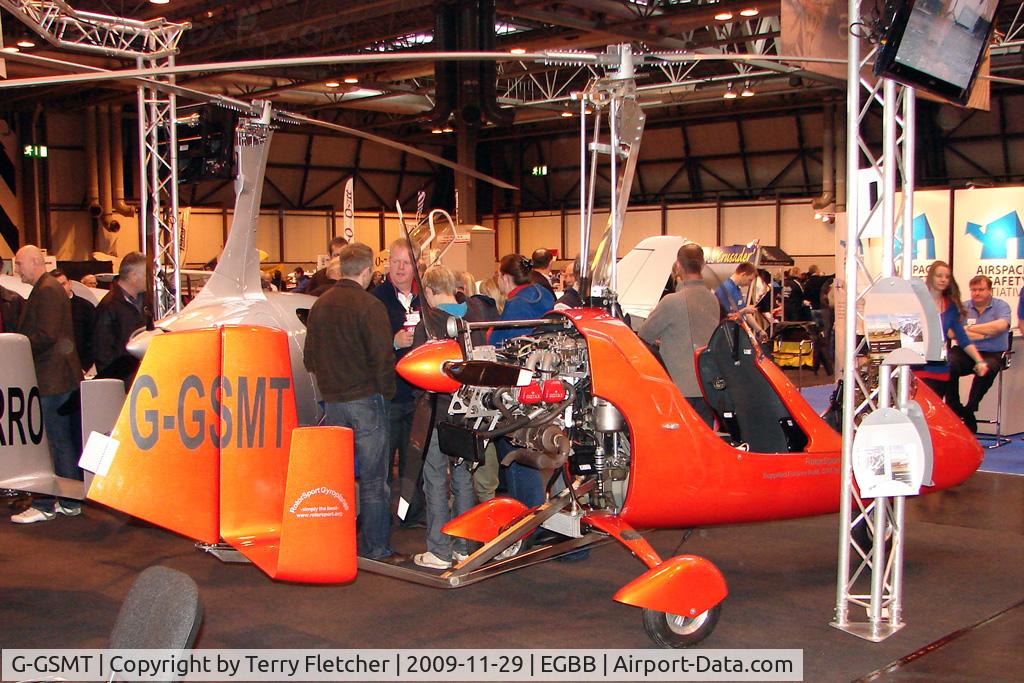 G-GSMT, 2008 Rotorsport UK MTOsport C/N RSUK/MTOS/001, Exhibited at the NEC Birmingham (UK) - 2009 ' The Flying Show '