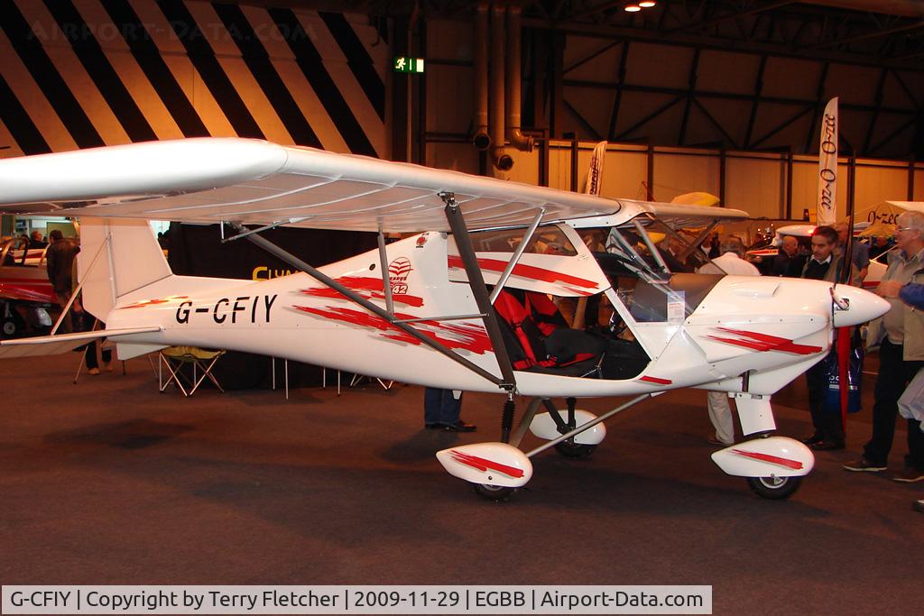G-CFIY, 2008 Comco Ikarus C42 FB100 C/N 0804-6954, Exhibited at the NEC Birmingham (UK) - 2009 ' The Flying Show '