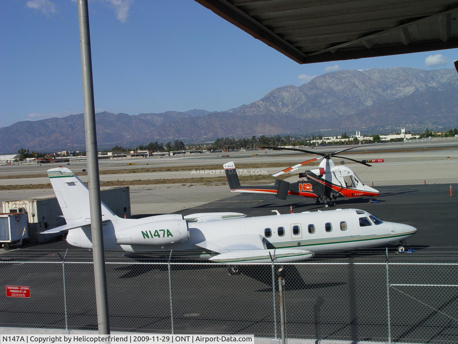N147A, 1980 Israel Aircraft Industries 1124 C/N 294, Parked next to the K-Max 1200