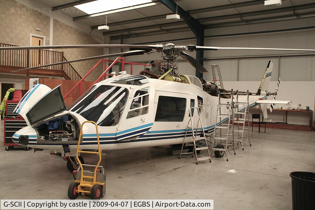 G-SCII, 1990 Agusta A-109C C/N 7628, Seen here @ Shobdon