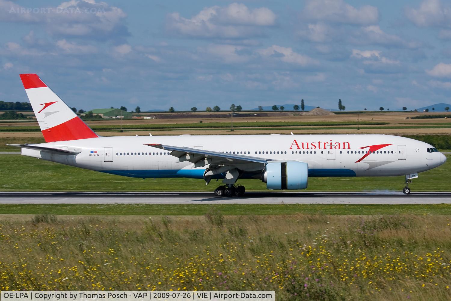 OE-LPA, 1997 Boeing 777-2Z9/ER C/N 28698, Austrian Airlines