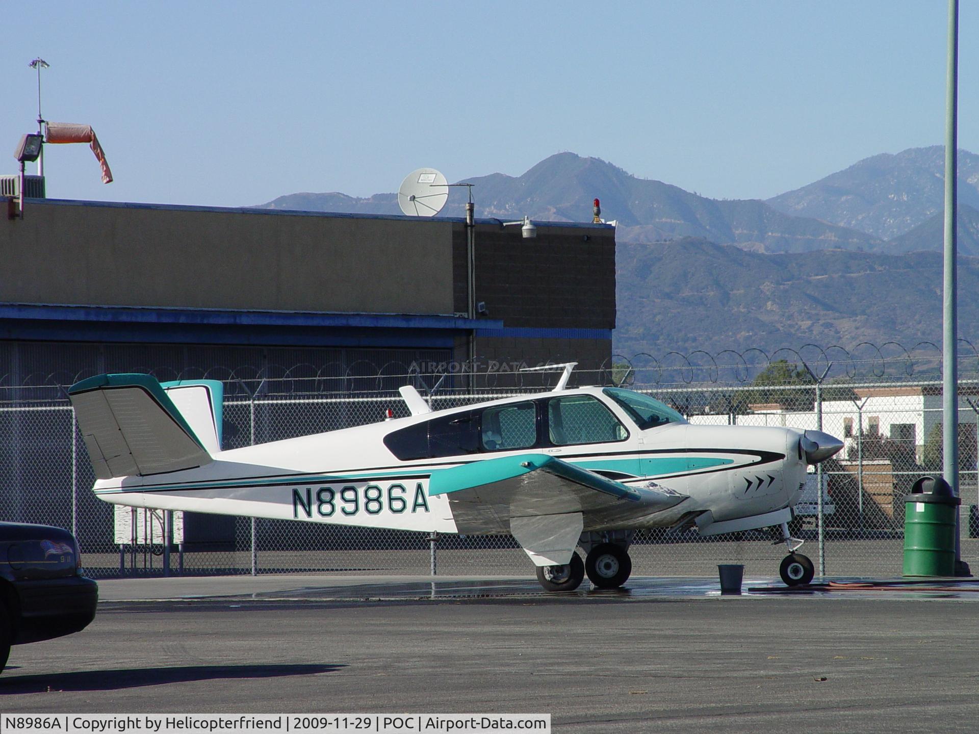 N8986A, 1951 Beech C35 Bonanza C/N D-2738, At the washrack for cleaning