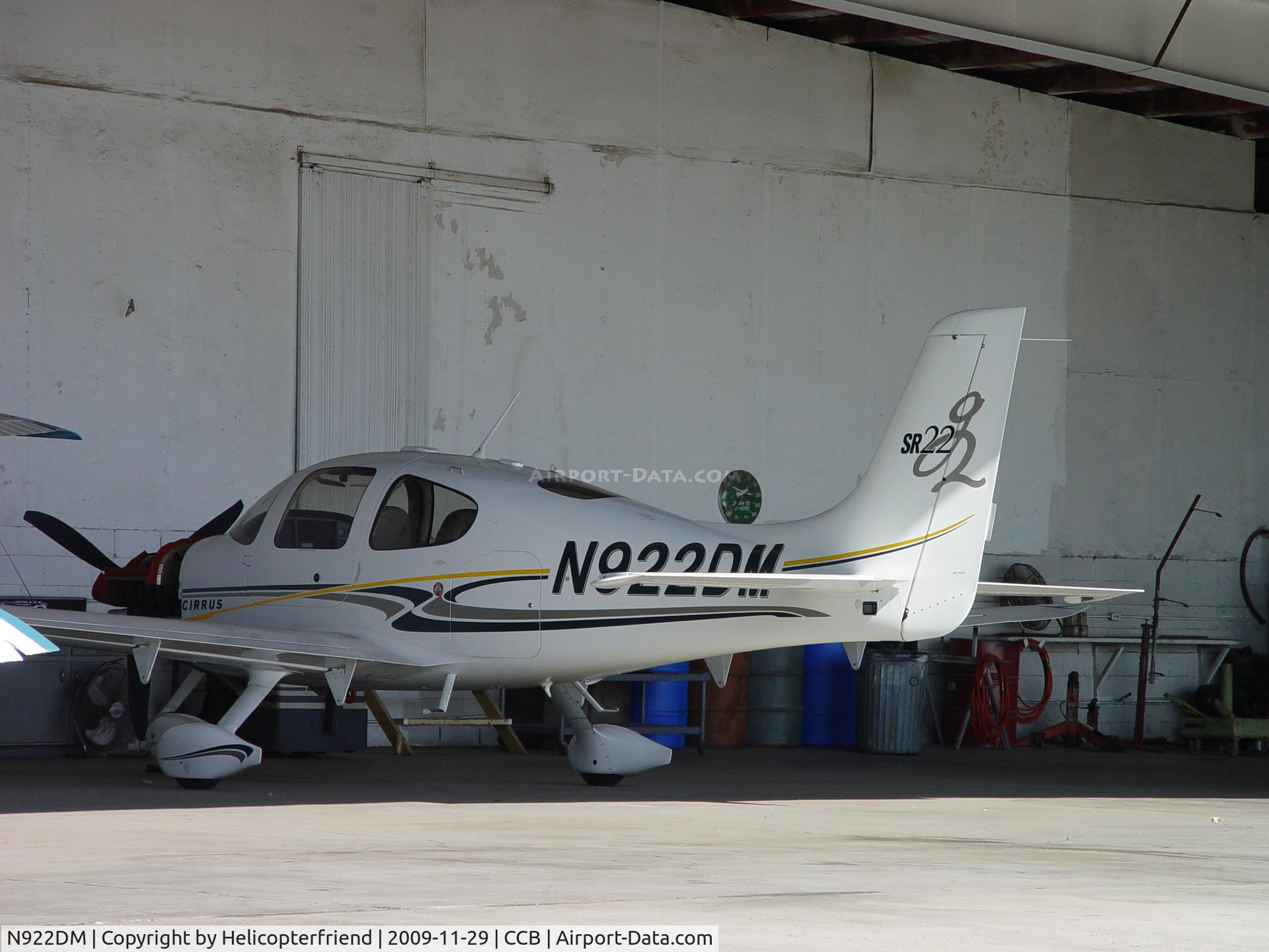 N922DM, 2004 Cirrus SR22 C/N 0835, Being worked on at Foothill Aircraft Sales and Service