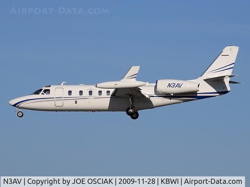 N3AV, 1981 Israel Aircraft Industries 1124A C/N 361, Arriving at BWI