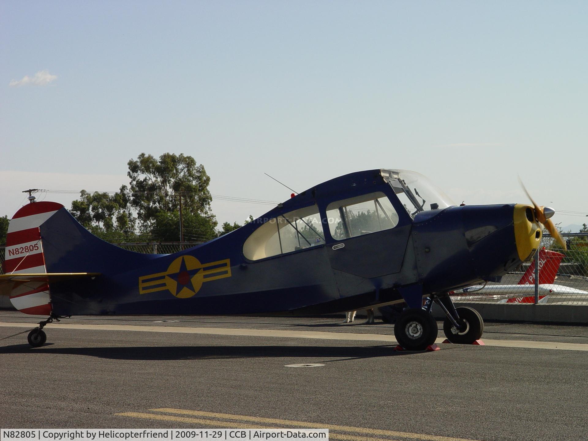 N82805, 1946 Aeronca 7AC Champion C/N 7AC-1452, Running up the engine