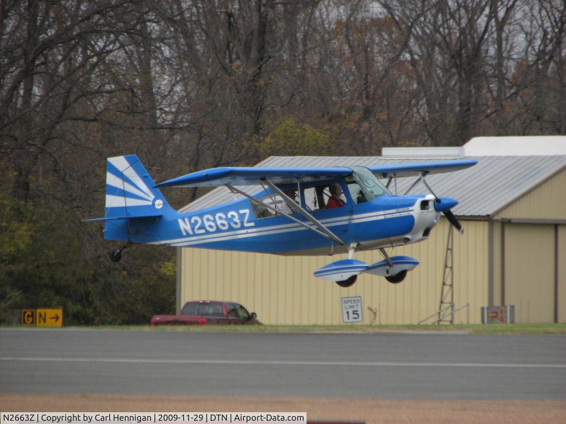 N2663Z, 1977 Bellanca 8KCAB Decathlon C/N 362-78, Landing runway 14
