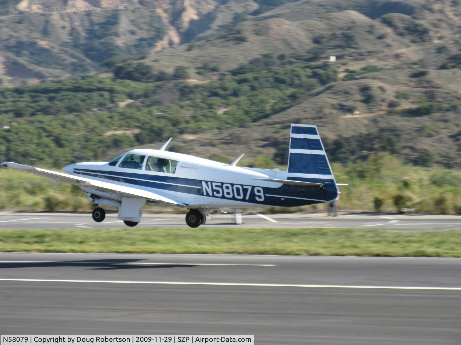 N58079, Mooney M20J 201 C/N 24-1638, 1987 Mooney M20J 201LM (Lean Machine), Lycoming IO-360 200 Hp, takeoff Rwy 04