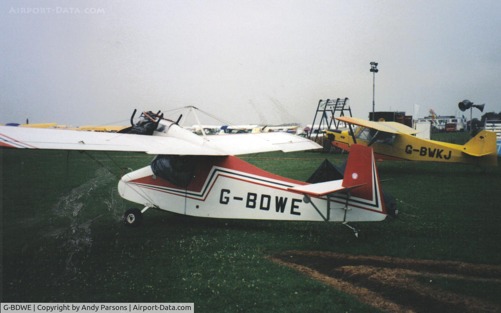 G-BDWE, 1991 Flaglor Scooter C/N PFA 1332, Old scanned print i think at a very early Cranfield pfa