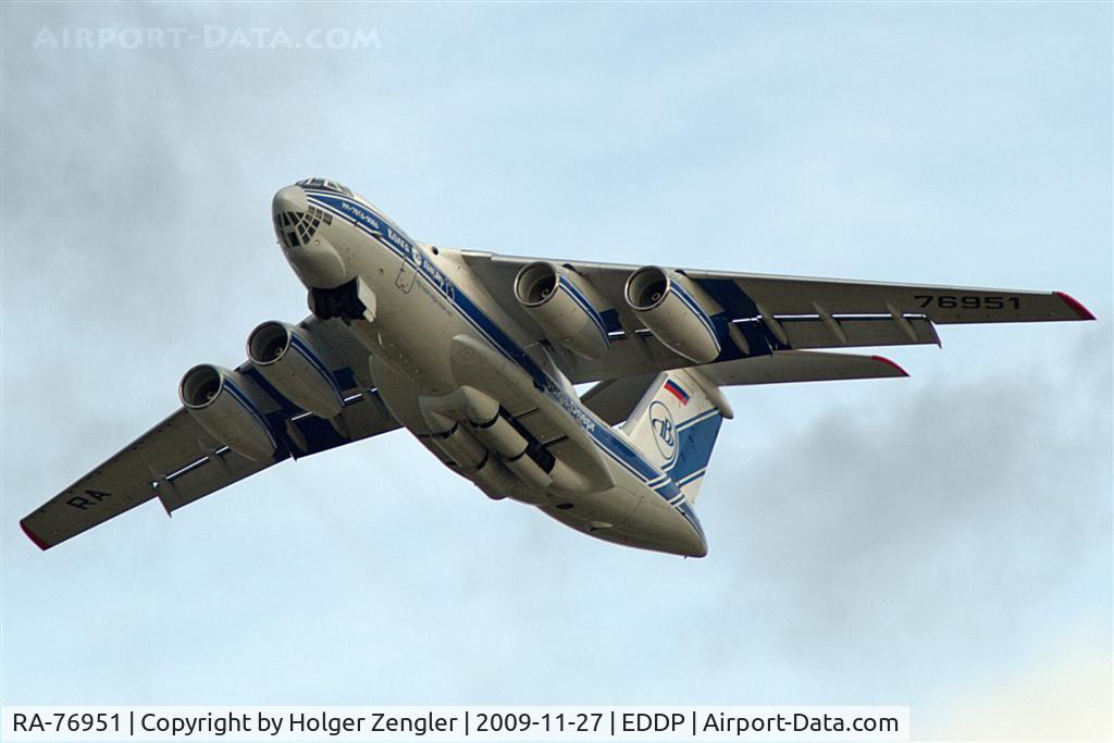 RA-76951, 2007 Ilyushin Il-76TD-90VD C/N 2073421704, Few seconds after a take off at LEJ
