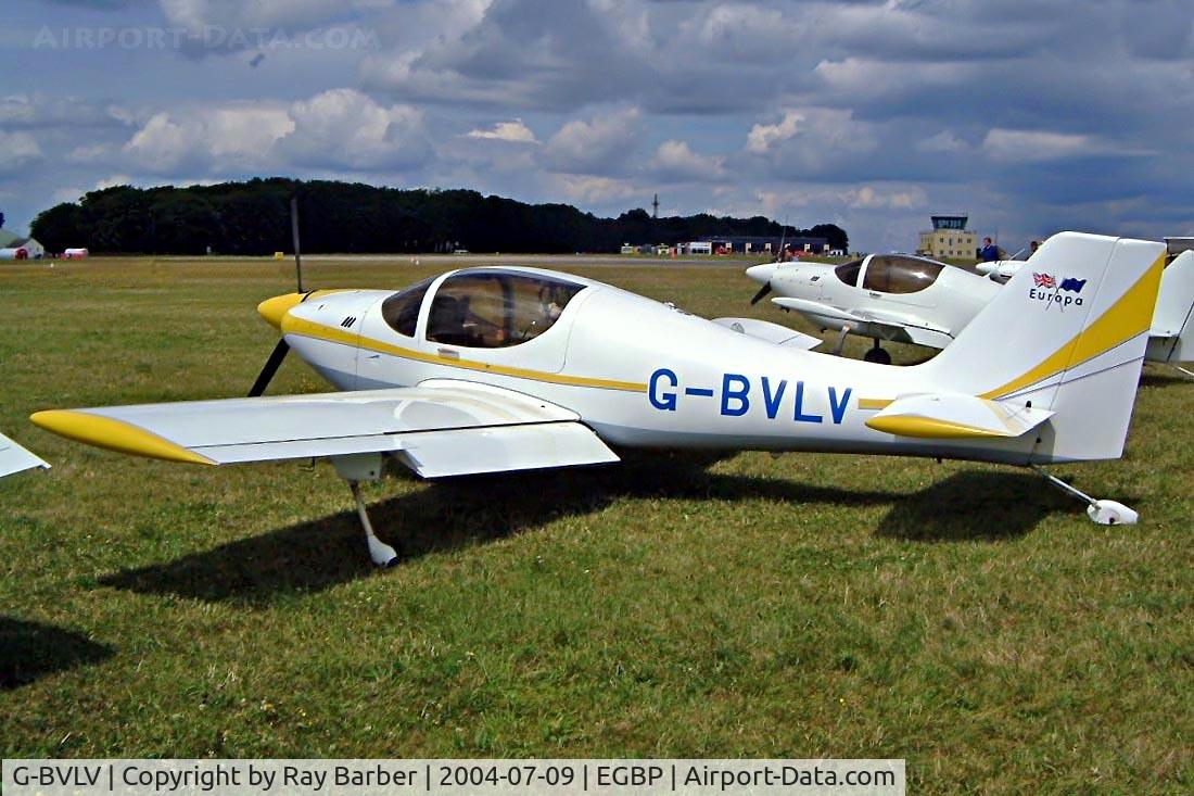 G-BVLV, 1996 Europa Monowheel C/N PFA 247-12585, Europa Avn Europa [PFA 247-12585] Kemble~G 09/07/2004. Seen at the PFA Fly in 2004 Kemble UK.