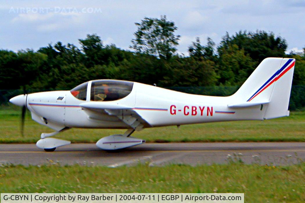 G-CBYN, 2002 Europa XS Tri Gear C/N PFA 247-13751, Europa Avn Europa XS [PFA 247-13751] Kemble~G 11/07/2004. Seen at the PFA Fly in 2004 Kemble UK taxiing out for departure.
