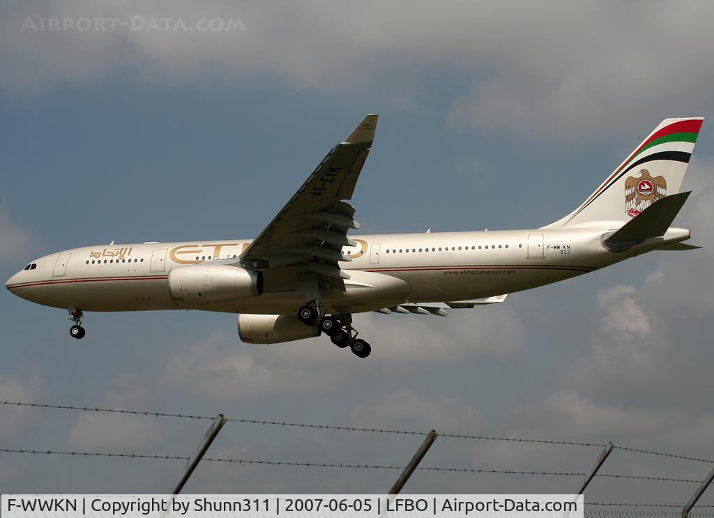 F-WWKN, 2007 Airbus A330-243 C/N 832, C/n 832 - To be A6-EYN