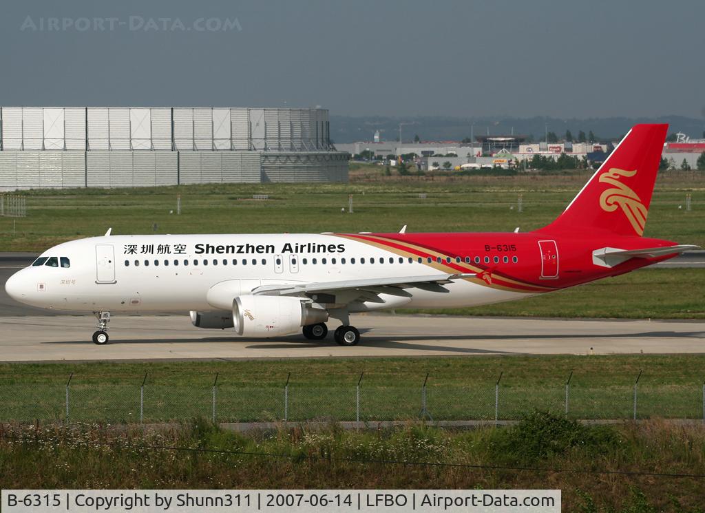 B-6315, 2007 Airbus A320-214 C/N 3153, Delivery day...