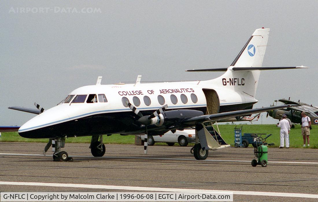 G-NFLC, 1969 Handley Page HP137 Jetstream 1 C/N 222, Handley Page HP-137 Jetstream 1. At Cranfield's celebration of the 50th anniversary of the College of Aeronautics in 1996.