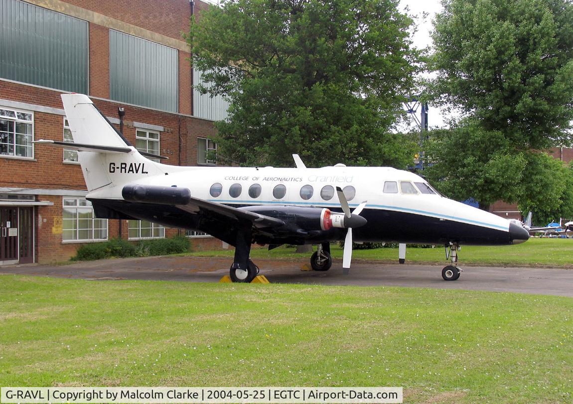 G-RAVL, 1969 Handley Page HP-137 Jetstream 200 C/N 208, Handley Page HP-137 Jetstream Series 200 at Cranfield University in 2004.