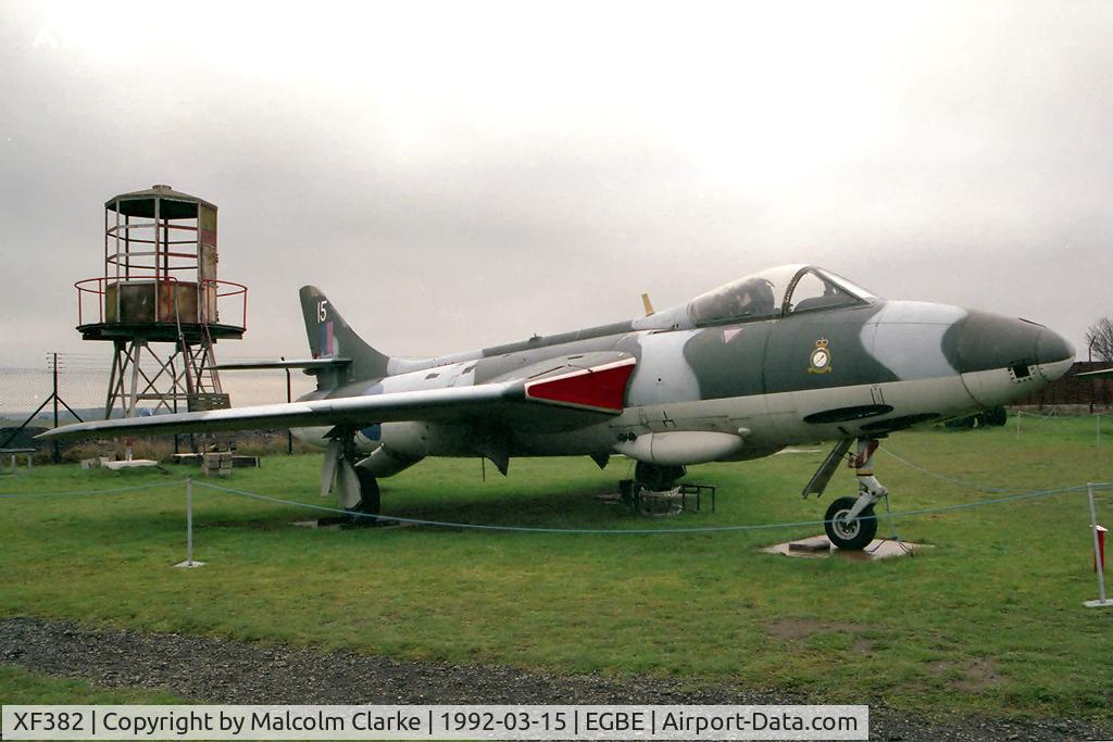 XF382, 1956 Hawker Hunter F.6A C/N S4/U/3282, Hawker Hunter F6A. At the Midland Air Museum, Coventry Airport, UK..