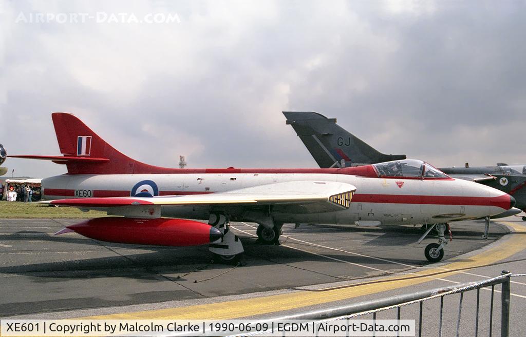 XE601, 1956 Hawker Hunter FGA.9 C/N 41H/679959, Hawker Hunter FGA9 at the Battle of Britain Airshow, A&AEE, Boscombe Down in 1990.