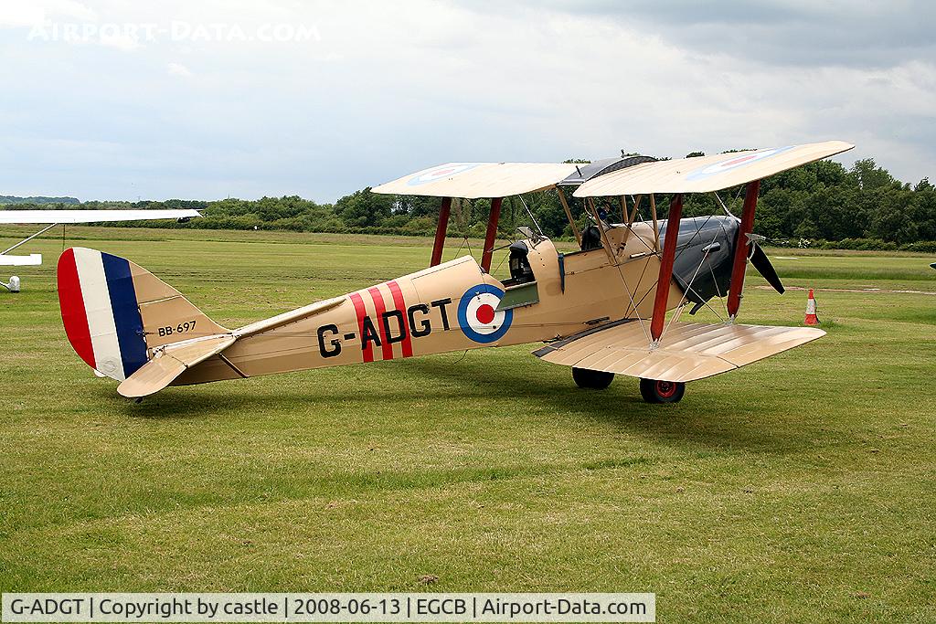 G-ADGT, 1935 De Havilland DH-82A Tiger Moth II C/N 3338, Seen here at Barton (City Airport Manchester)