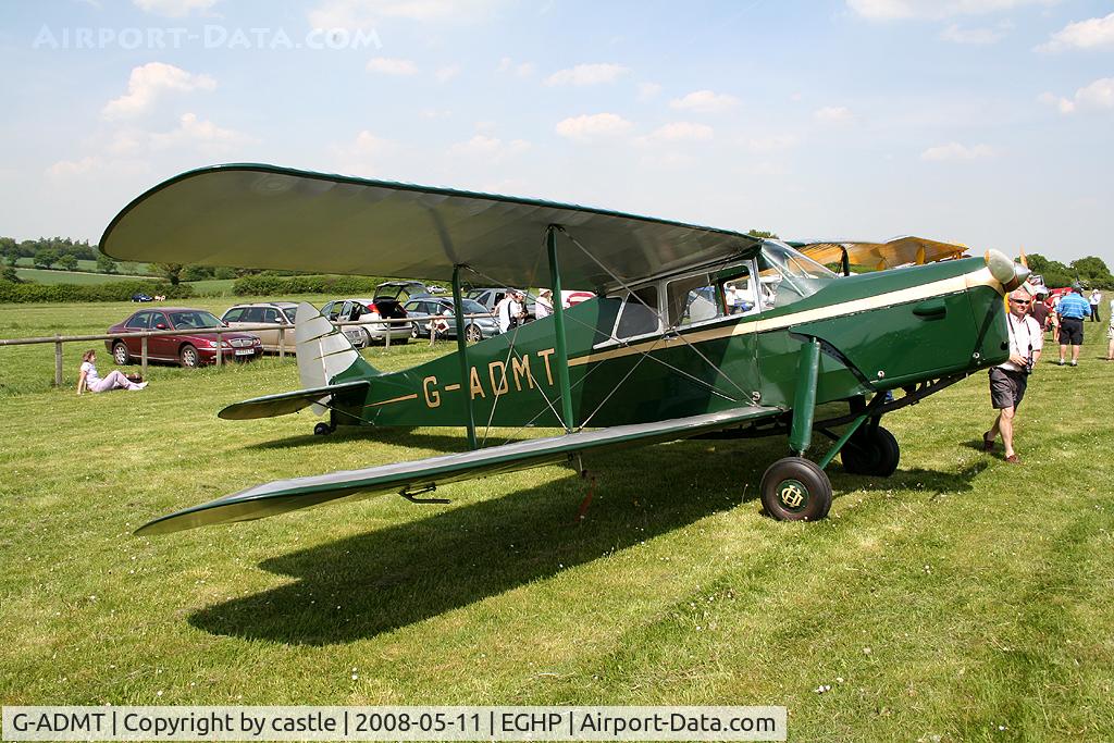 G-ADMT, 1936 De Havilland DH.87B Hornet Moth C/N 8093, seen here @ Popham