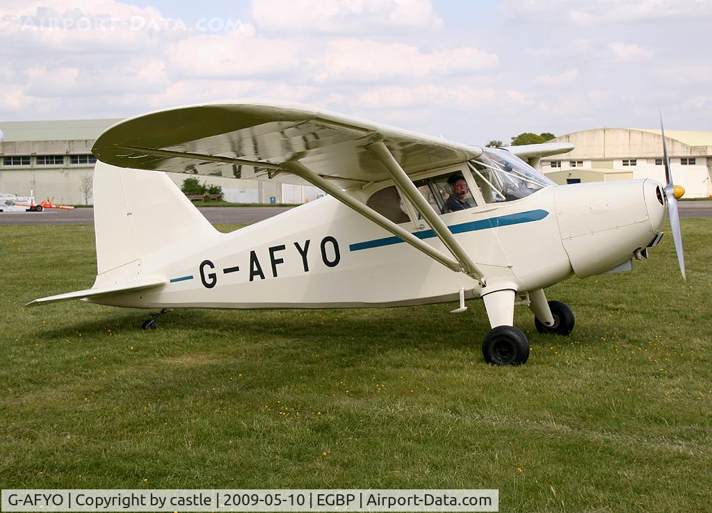 G-AFYO, 1939 Stinson HW-75 C/N 7039, seen @ Kemble vintage flyin