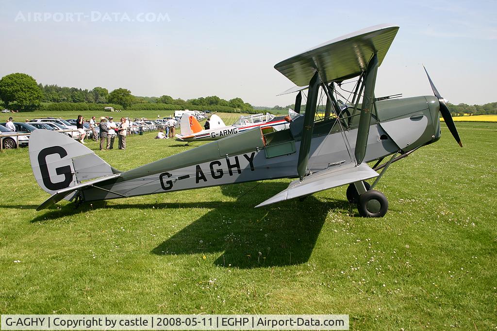 G-AGHY, 1939 De Havilland DH-82A Tiger Moth II C/N 82292, seen @ Popham