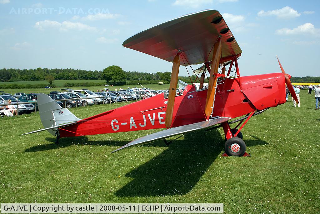 G-AJVE, 1942 De Havilland DH-82A Tiger Moth II C/N 85814, seen @ Popham