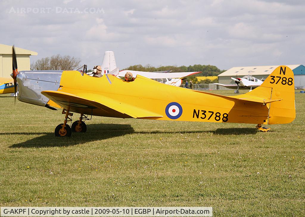 G-AKPF, 1941 Miles M14A Hawk Trainer 3 C/N 2228, seen @ Kemble vintage flyin