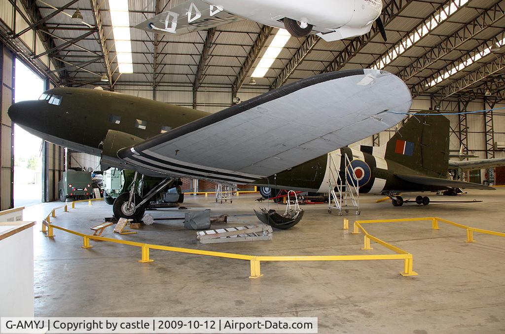 G-AMYJ, 1944 Douglas DC-3C-R-1830-90C (C-47B) C/N 15968/32716, seen @ Elvington
