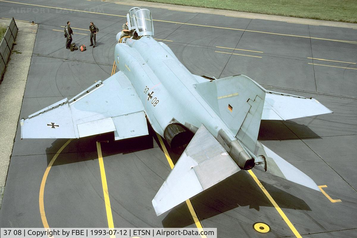 37 08, 1972 McDonnell Douglas F-4F Phantom II C/N 4363, just finished a mission from Fliegerhorst Neuburg