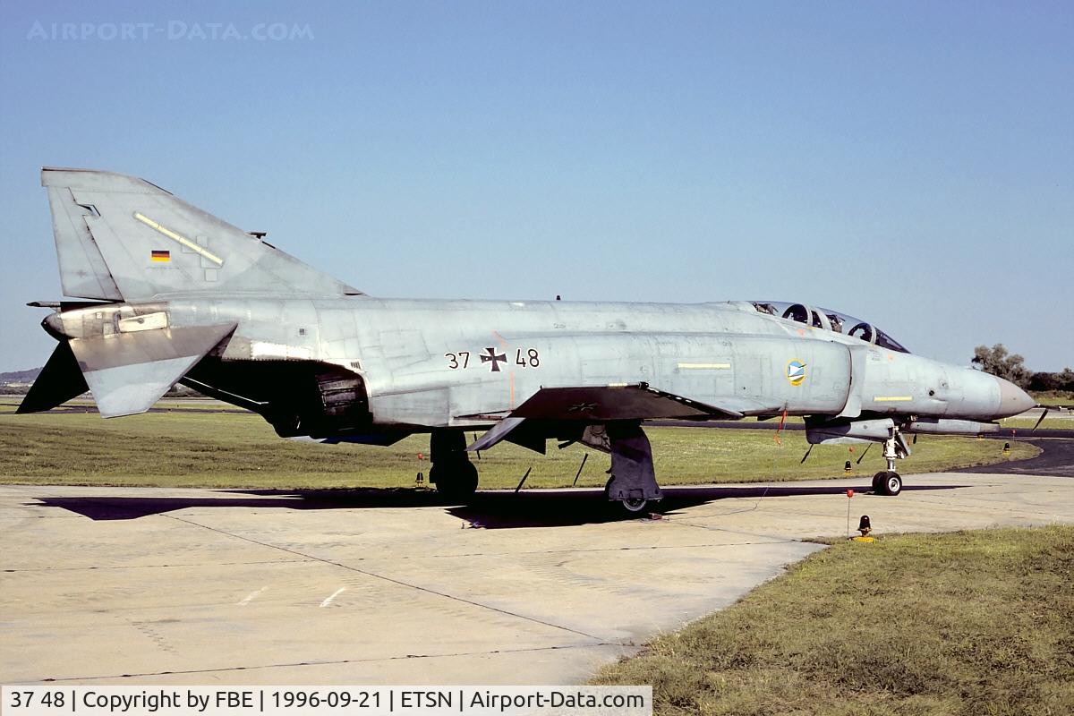 37 48, 1972 McDonnell Douglas F-4F Phantom II C/N 4466, clean JG74 F-4F at Fliegerhorst Neuburg
