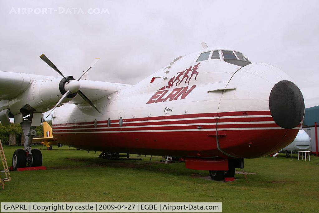 G-APRL, 1959 Armstrong Whitworth AW650 Argosy 101 C/N 6652, seen @ Coventry