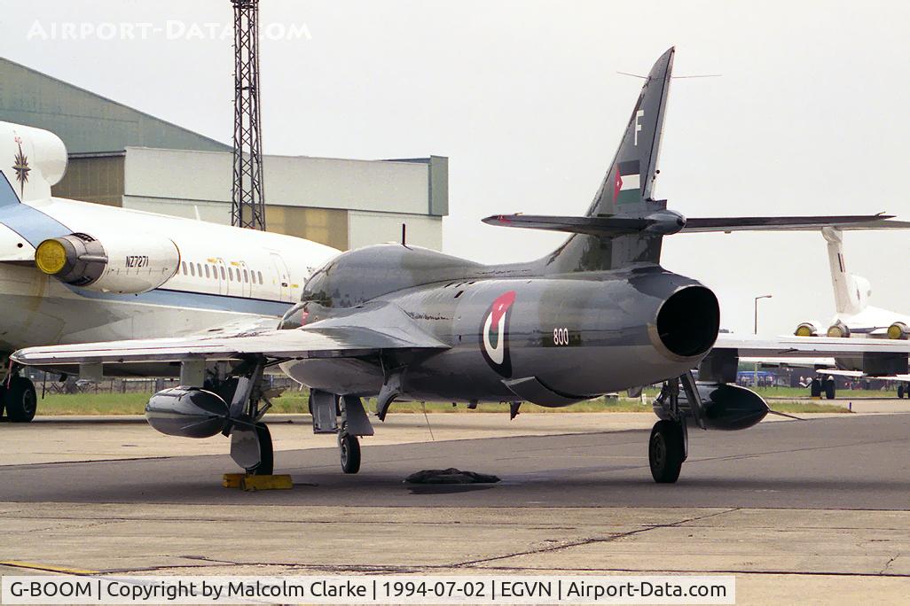 G-BOOM, 1958 Hawker Hunter T.7 C/N 41H-693749, Hawker Hunter T7 at RAF Brize Norton's Photocall 94.
