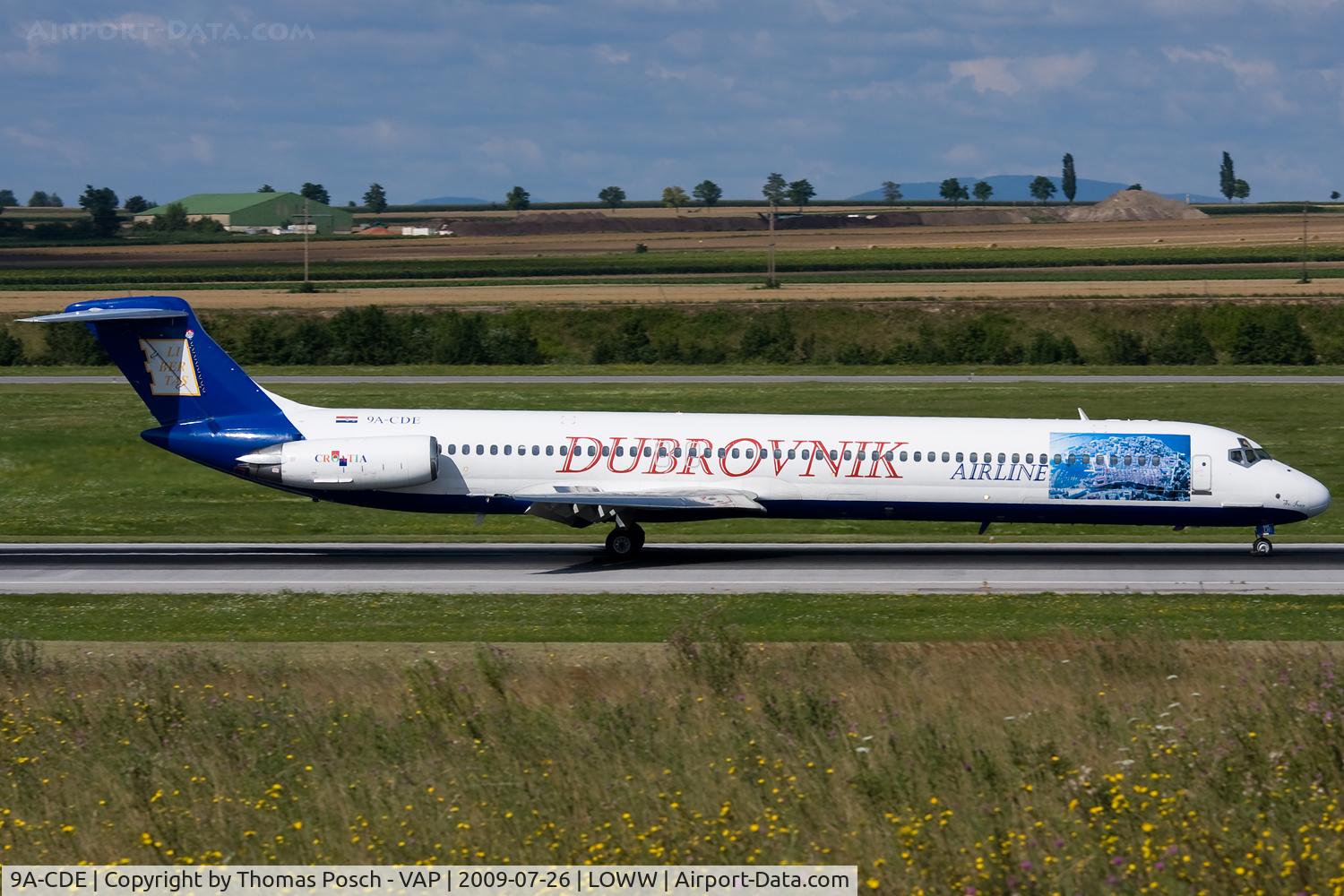 9A-CDE, 1981 McDonnell Douglas MD-82 (DC-9-82) C/N 48066, Dubrovnik Airline