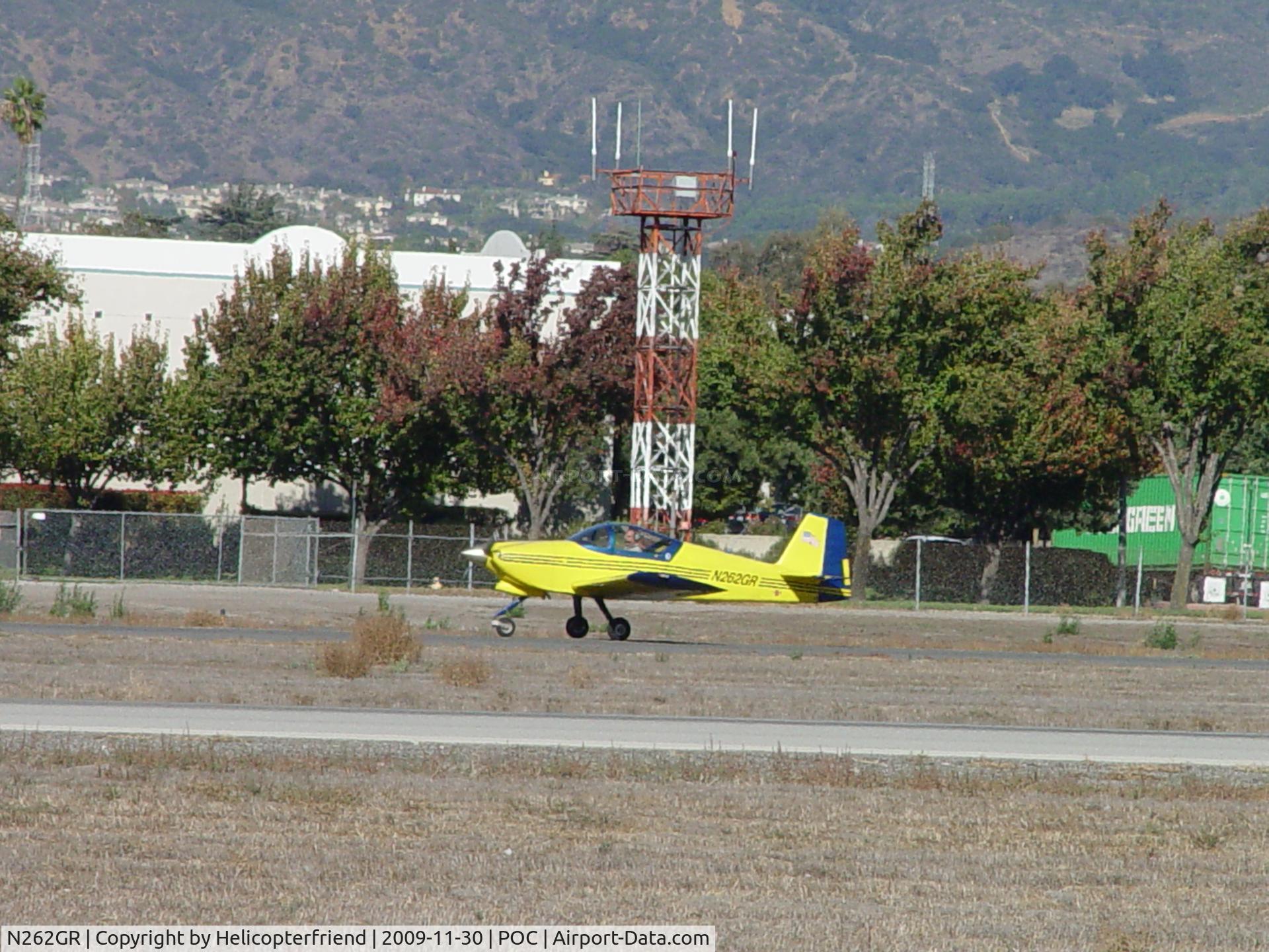 N262GR, 1996 Vans RV-6A C/N 21387, Landing on 26R